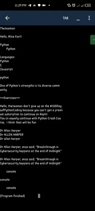 Day 05 of #100DaysofPythonCoding