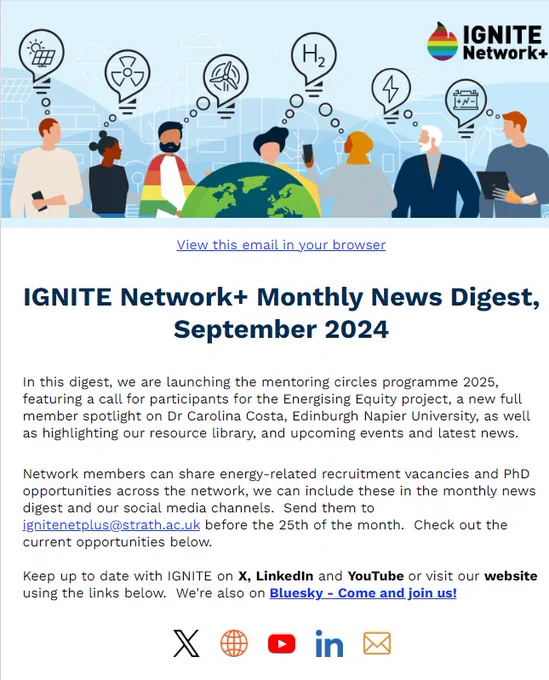 Front over of the IGNITE Network  Monthly News Digest, September 2024