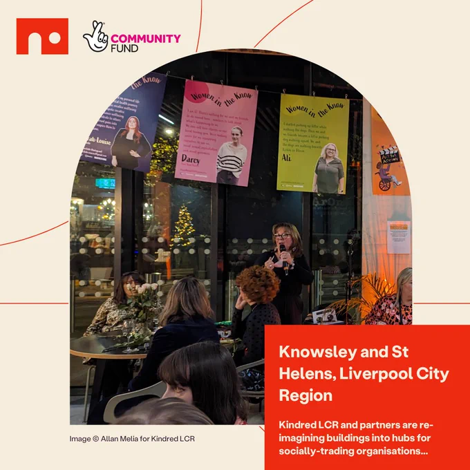Kindred LCR and partners are re-imagining buildings into hubs for socially-trading organisations in Knowsley and St Helena, Liverpool City Region