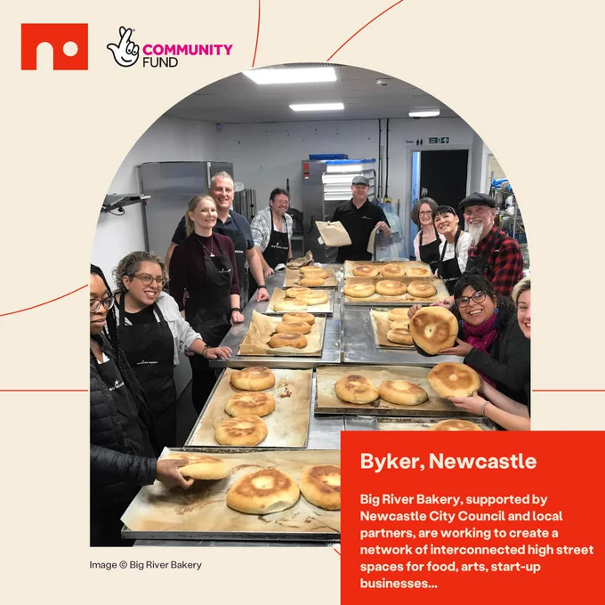 Big River Bakery, supported by Newcastle City Council and local partners, are working to create a network of interconnected high street spaces for food, arts, start-up businesses..