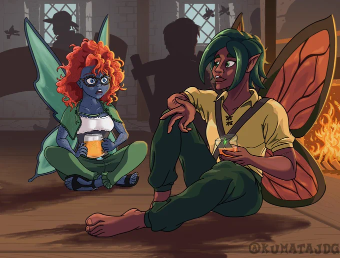 Yaetherim & Naeliya by KumataJDG
