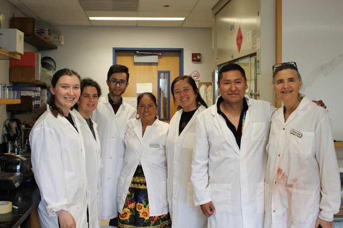 students in lab