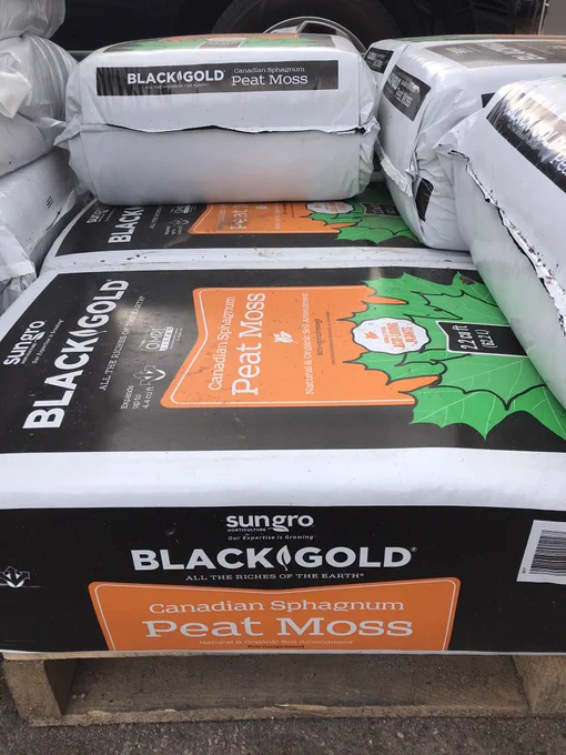 Image of a bag of peat called Black Gold