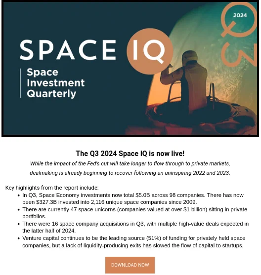 SPACE IQ Space Investment Quarterly Q3 2024