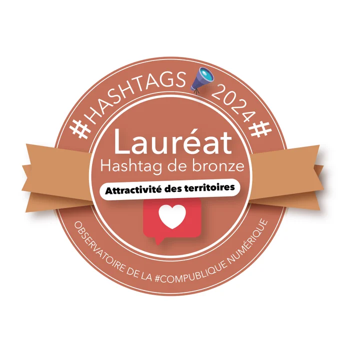 Macaron Hashtag Bronze Attractivité des territoires