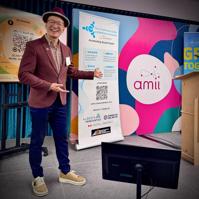 Ai Parenting Presentation at AMII Double Scoop event
