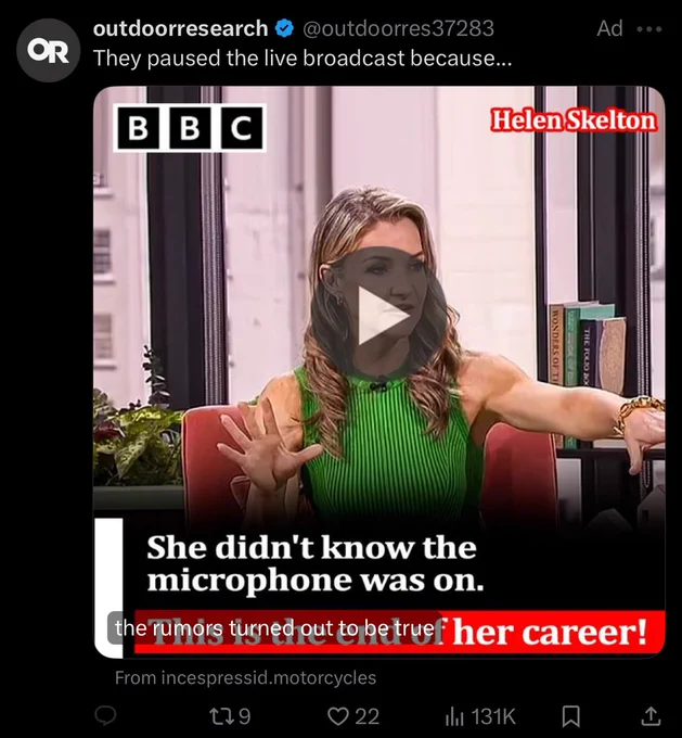 Utter nonsense “advert”