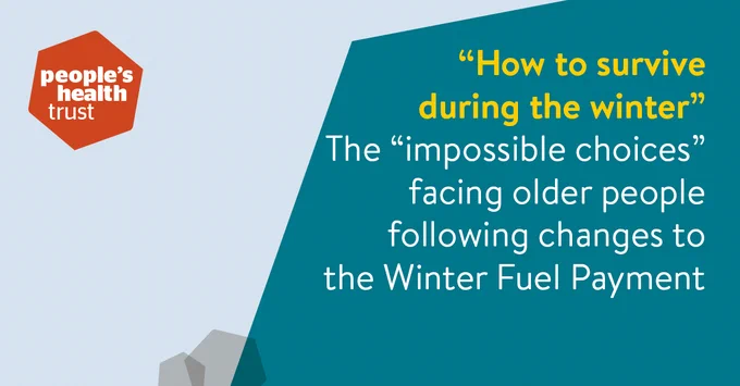 "How to survive during the winter"
The "impossible" choices facing older people following changes to the Winter Fuel Payment