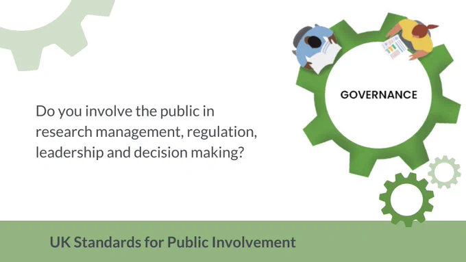 Do you involve the public in research management, regulation, leadership and decision making?