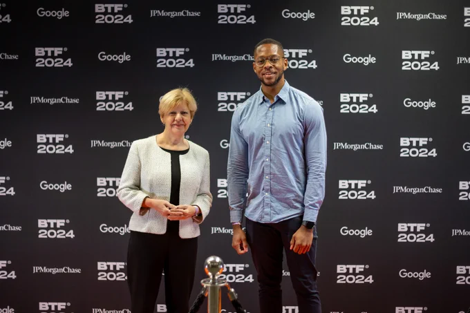 Minister Jones and Colorintech co-founder Ashleigh Ainsley at Black Tech Fest