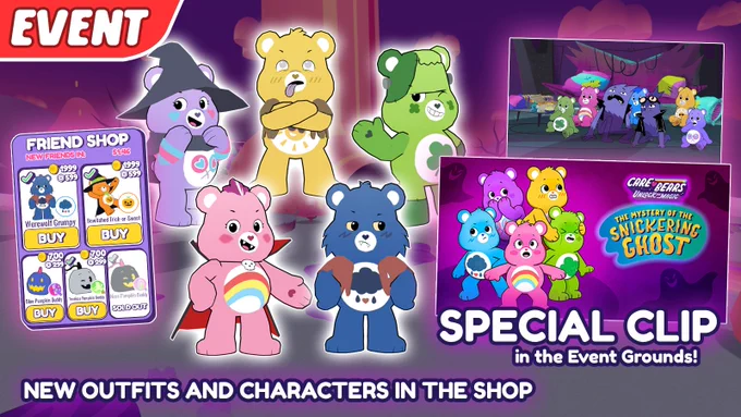 Care Bears Caring Quest Halloween update #2 new available content