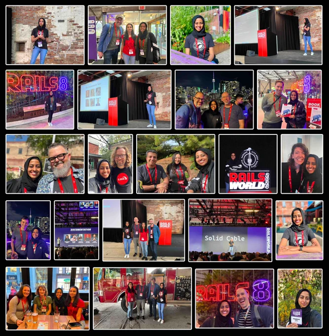 Collage of Rails World 2024