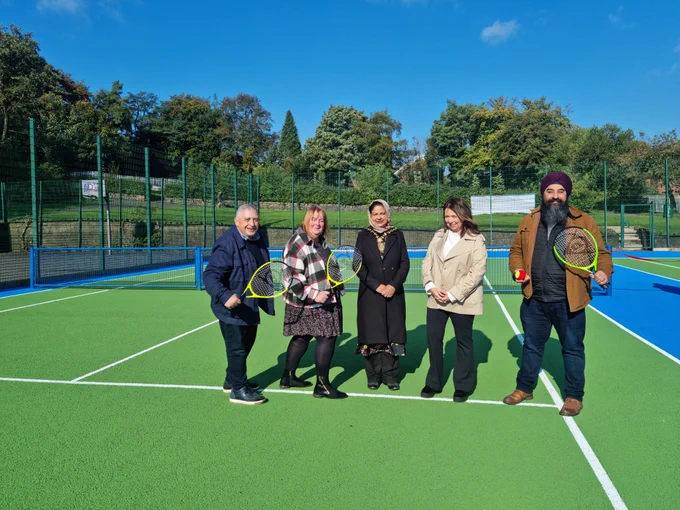 Mayor, Leader and Councillors at the grand opening.