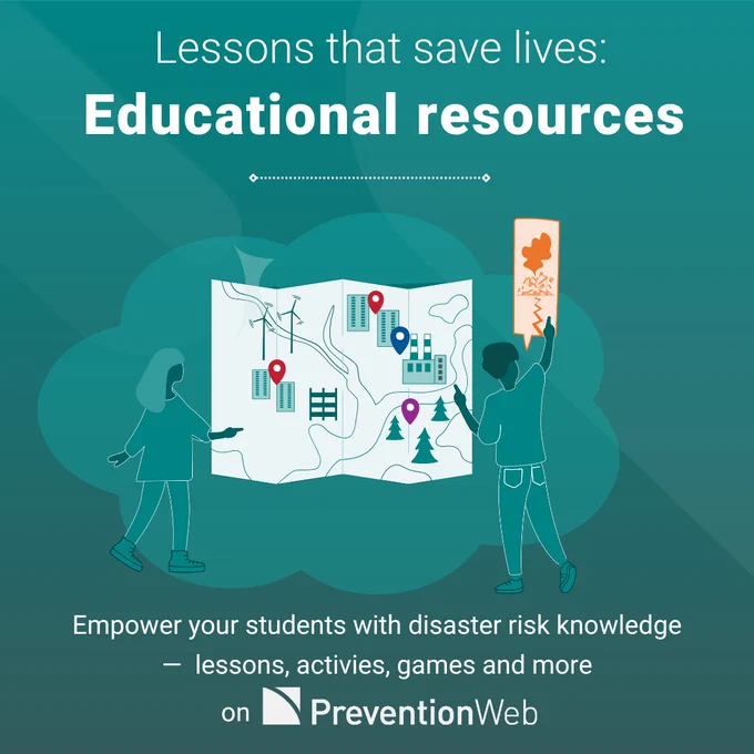 Lessons that save lives - educational resources on PreventionWeb