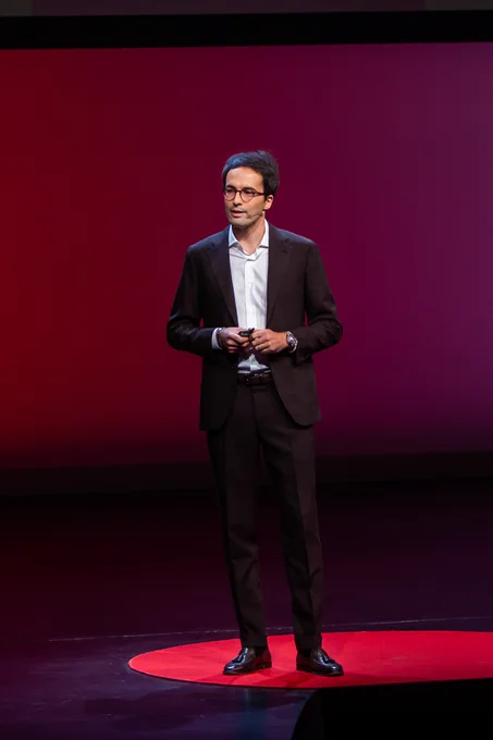Alessandro Rotta Loria addressed his efforts to help cities mitigate underground climate change. Michele Marie | TEDxChicago