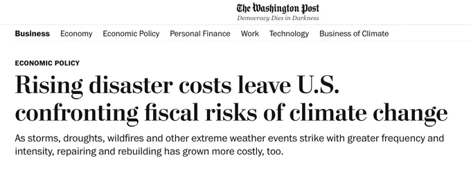 headline: Rising disaster costs leave U.S. confronting fiscal risks of climate change