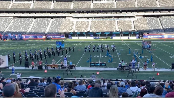 BUNNELL STRATFORD MARCHING BAND AT MET LIFE 10/12/24!
