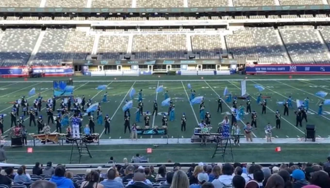 BUNNELL STRATFORD MARCHING BAND AT MET LIFE 10/12/24!
