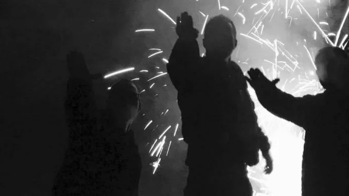 Planer and other neo-Nazis throwing up Hitler salutes. 
