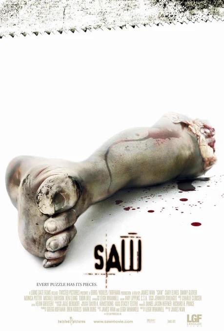Movie poster for Saw (2004)