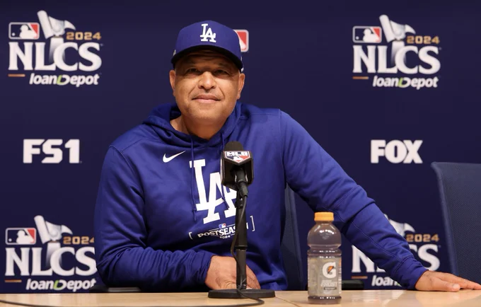 Dodgers manager Dave Roberts, in his 6th NLCS in 9 years as manager