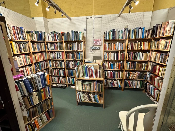 Unit 95B at Brackley Antique Cellar - 60  shelves of general secondhand books