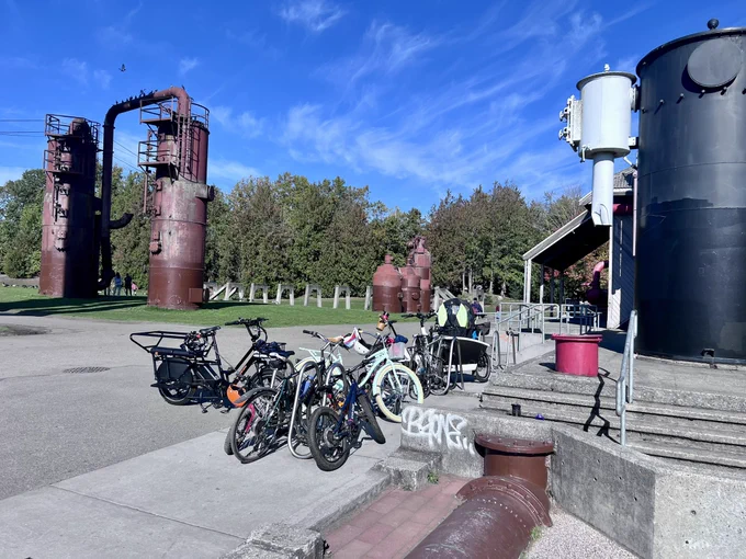 Bikes parked at gasworks park