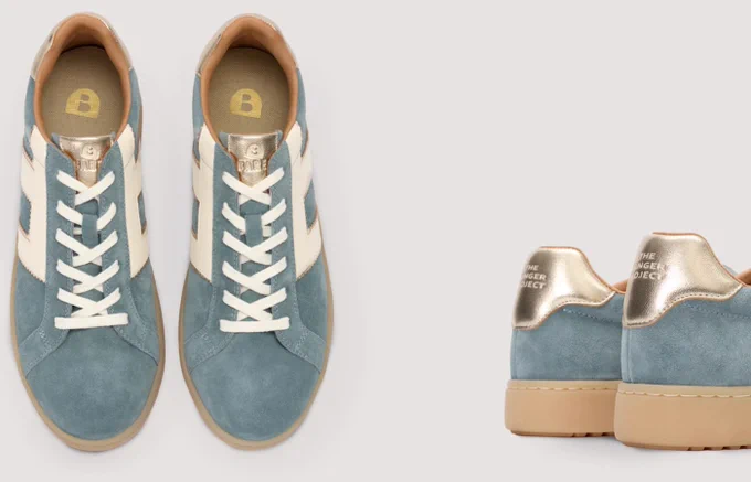 Sneakers by Bared Footwear of Australia, which has used Pliant in its outsoles for two years. Credit: Bared Footwear