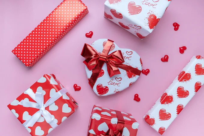 Valentines wrapping paper.