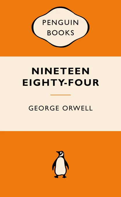 Book cover, Nineteen Eighty-Four by George Orwell, Penguin Books