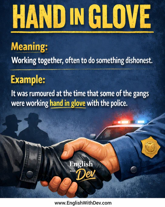 Idiom - Hand in glove 