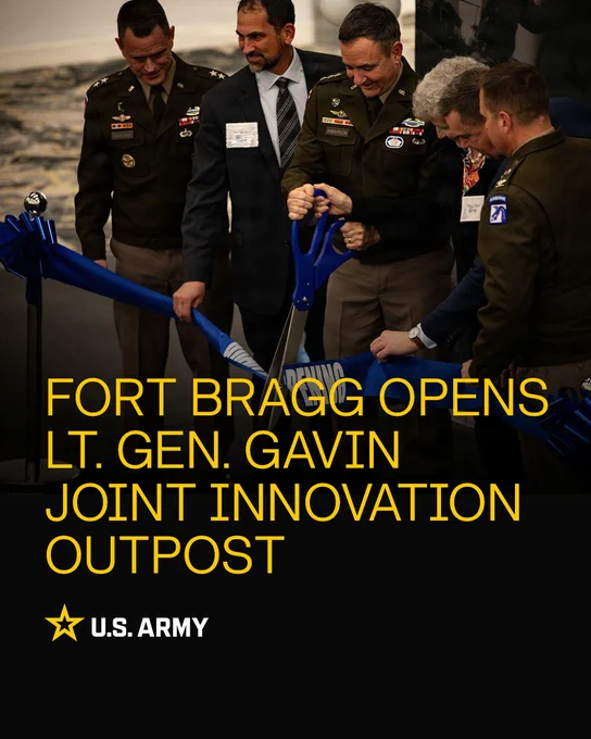  Fort Bragg opens Lieutenant General Gavin Joint Innovation Outpost\n
