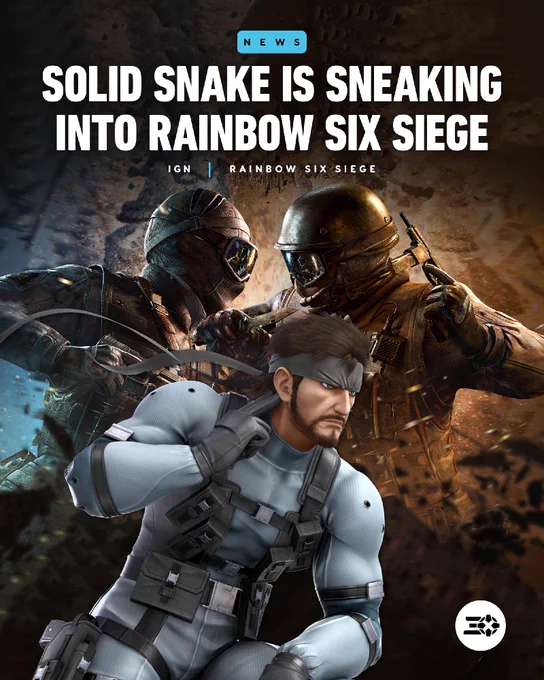 Solid Snake Is Sneaking Into Rainbow Six Siege