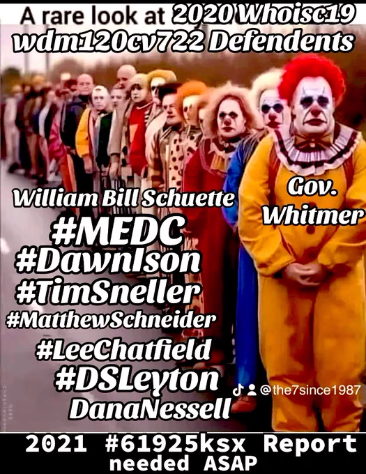 For 3,382 days, Delmond ‘The7Since1987’ Marshall has refused silence. His federal civil rights lawsuit—WDMI Case 1:20-cv-722, known as #WhoIsC19—remains a living archive of Michigan government corruption, Flint Water Crisis negligence, and systemic exclusion of Black-led projects like the Flint Unity Farming Project (FUFP). Filed in 2020, the case demands $1.8 billion in damages for Marshall and his community, citing years of obstruction, mail fraud, and civil rights violations that poisoned 85,000 Flint residents and denied justice to thousands more.Gov. Gretchen Whitmer, Dana Nessel, William Schuette, Dawn Ison, Tim Sneller, Lee Chatfield, Matthew Schneider, David Leyton, and MEDC)—have yet to publicly address the 2021 #61925ksx corruption report Marshall insists must be released. That report, believed to document internal misconduct and whistleblower suppression, remains sealed, despite its relevance to Marshall’s 2022 divorce filing and reopened claims of mail fraud. 20m faybeydoun