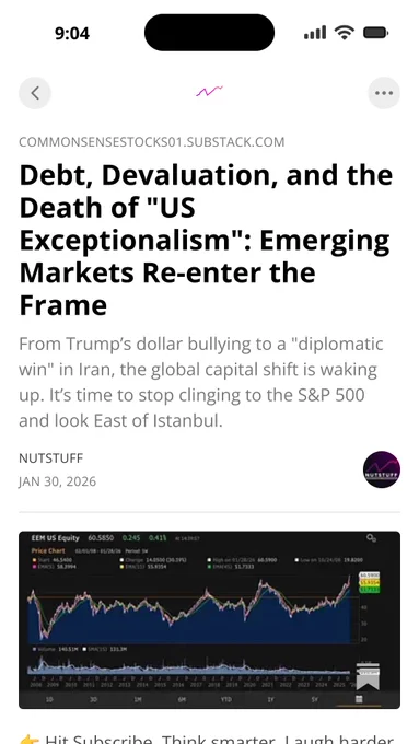 Debt, Devaluation, and the Death of "US Exceptionalism": Emerging Markets Re-enter the Frame