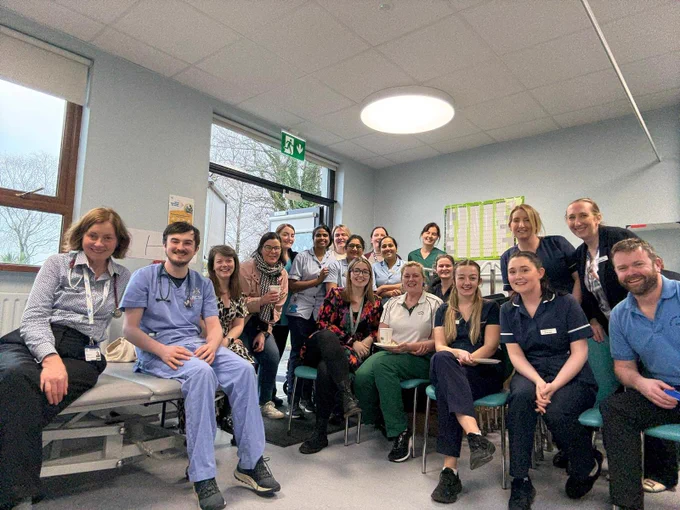 The multidisciplinary team pictured at the Medical Offsite Ward at Sligo University Hospital