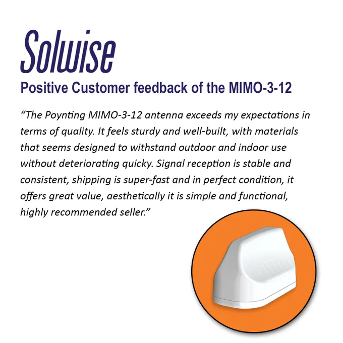 Positive Customer feedback of the MIMO-3-12.