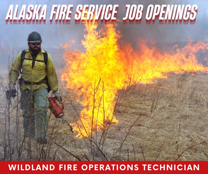 A wildland firefighter uses a red drip torch to light dead grass on fire during a prescribed burn operation.