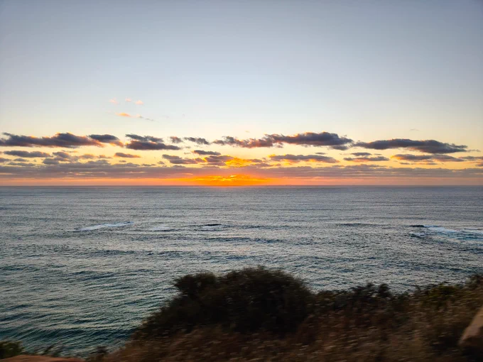 Sunset seen from the Chapman's Peak.