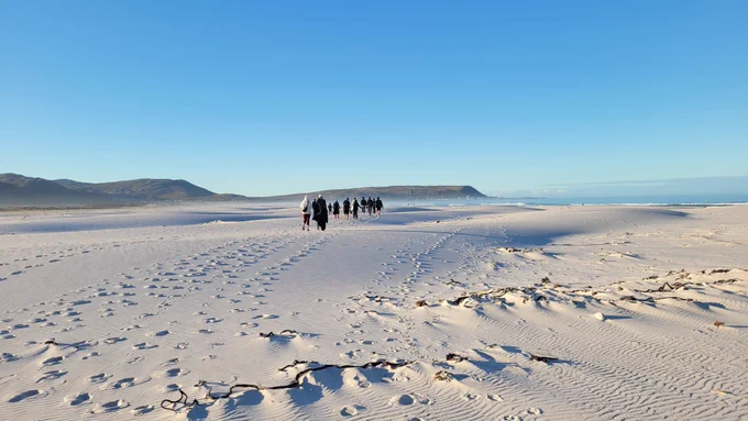 Walk towards the wreck of the kakapo, Noordhoek, South Africa