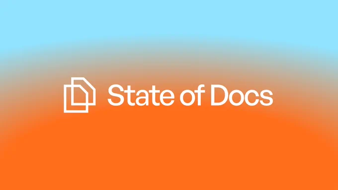 The State of Docs survey is out now