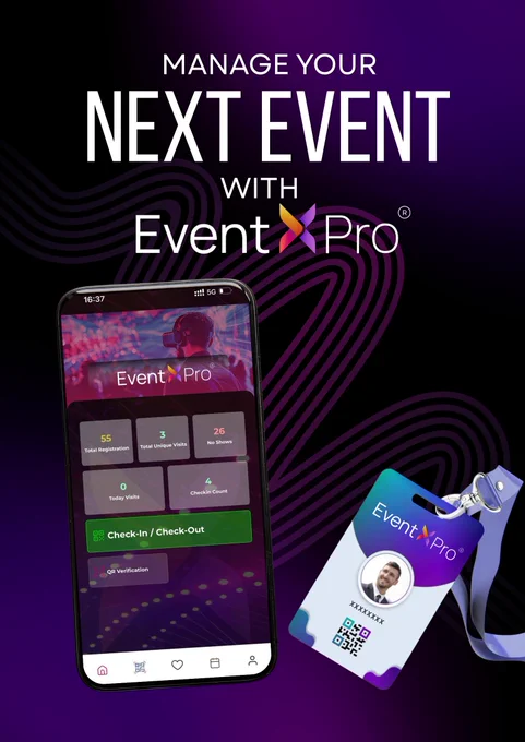 EventXPro event management software  in Nigeria dashboard showcasing event registration, attendee tracking, and QR code check-in features, designed to help event organizers in Nigeria manage events efficiently and deliver seamless attendee experiences.