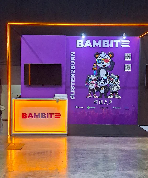 Blockchain Impact Bangkok Bambitz booth @bambitzrecords