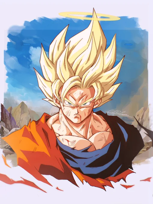 Dragonball, fan art, illustration, goku, dbz