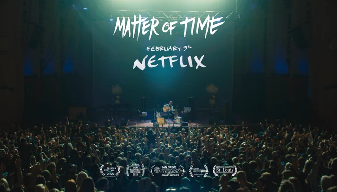 Matter of Time documentary on Netflix, premiering February 9. A powerful rare disease film following families living with Epidermolysis Bullosa, researchers racing toward treatments, and Eddie Vedder’s benefit concert supporting EB research.