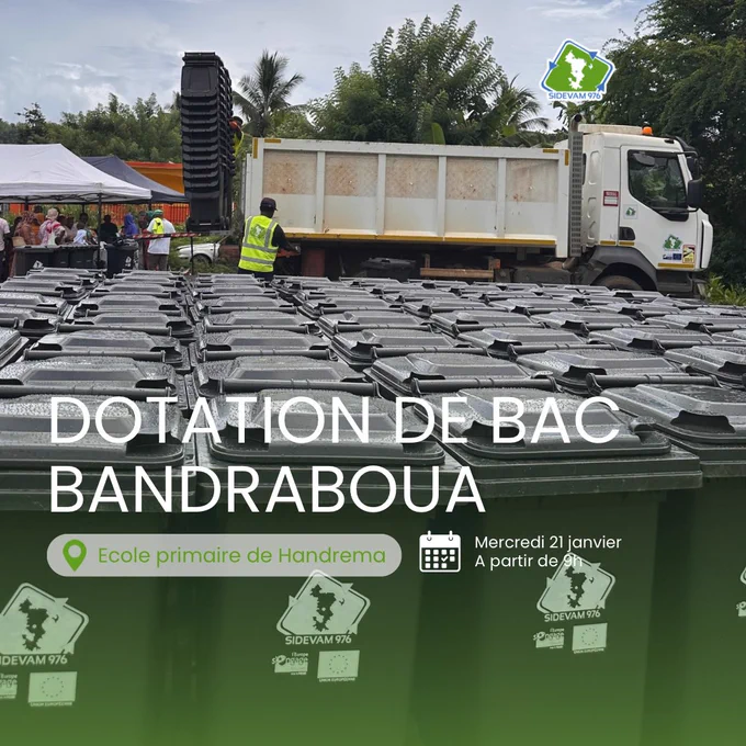 Dotation de bac à Bandraboua à l’école primaire de handrema ce mercredi 21 janvier à partir de 9h m.
