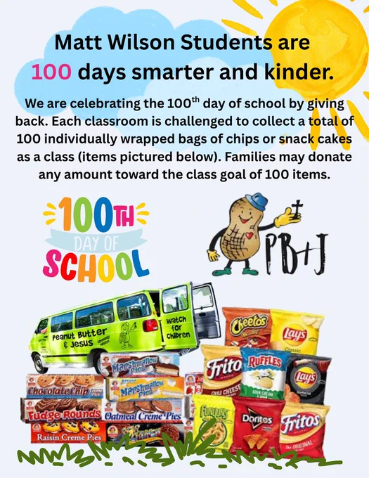 100th Day of School of Giving