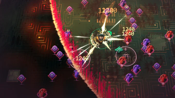 image of a net attack character being closed in on by the firewall