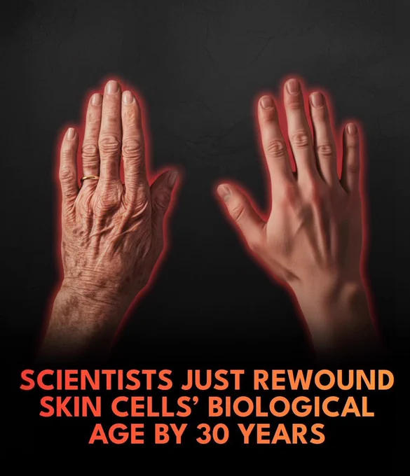 Scientists just made 50-year-old skin cells behave like they’re 20 again.

Scientists at the Babraham Institute in Cambridge have found a way to make old human skin cells behave as though they are about 30 years younger, without turning them into stem cells. Using a modified version of a Nobel Prize–winning stem cell technique, they briefly exposed adult skin cells (fibroblasts) to a set of reprogramming molecules known as Yamanaka factors, but stopped the process early. After 13 days, the cells had shed many molecular signs of aging yet were still able to regain their identity as skin cells. Tests showed that these “rejuvenated” cells more closely matched the biological profile of much younger cells when scientists looked at chemical tags on DNA (the epigenetic clock) and patterns of gene activity (the transcriptome).

Crucially, the younger-looking cells also acted younger. The rejuvenated fibroblasts produced more collagen, a key protein that helps skin stay firm and heal.