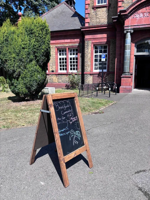 Outside Brentford Library 
